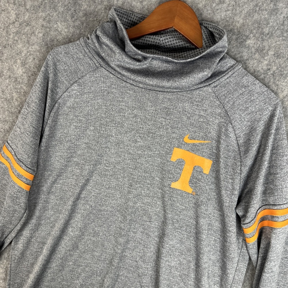 Nike Sweatshirt Womens L Gray Tennessee Volunteers Cowl Neck Pullover 36390X-OC5